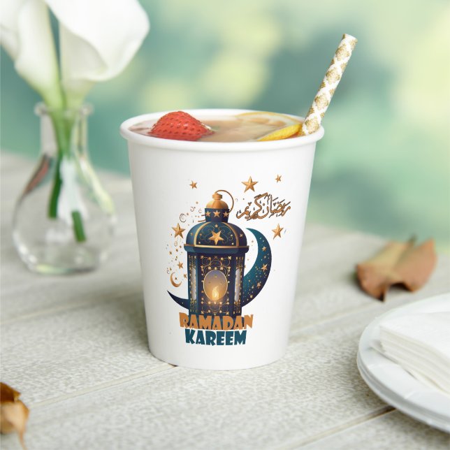 Ramadan Kareem Mubarak Lantern ramadan 2024  Paper Cups (Insitu)