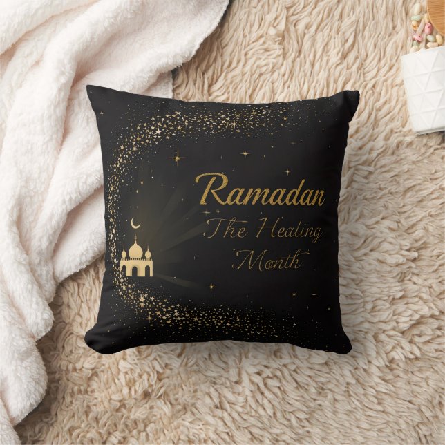 Ramadan Kareem Mubarak Lantern Ramadan 2026 Throw  Pillow (Blanket)