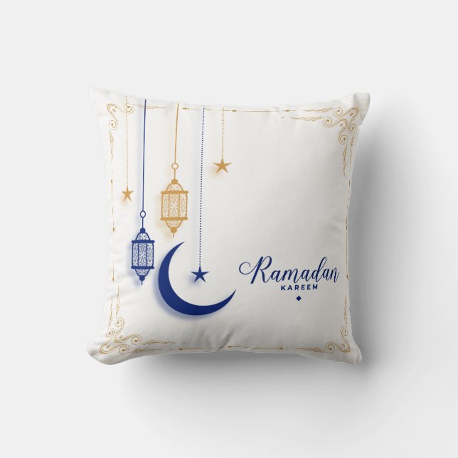 ramadan kareem mubarak  throw pillow (Front)