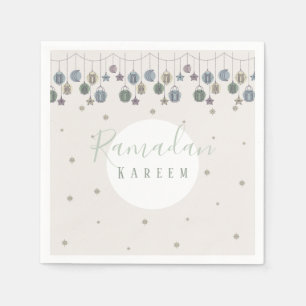 Ramadan kareem napkins to celebrate the holy month