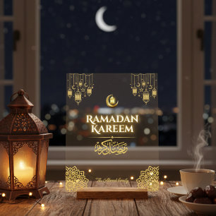 Ramadan Kareem Or Sign Personnalisé en Acrylique I