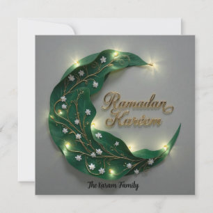 Ramadan Kareem personalized Elegant Card