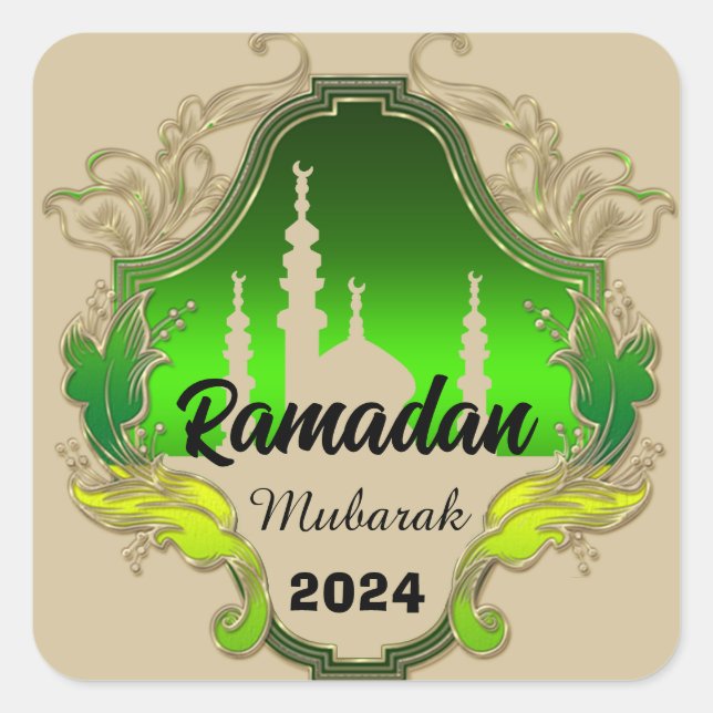 Ramadan Kareem personalized  year 2026 Square Sticker (Front)