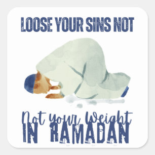 Ramadan Kareem Pray Square Sticker