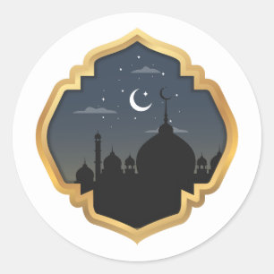 Ramadan Kareem Round Sticker, Glossy Classic Round Classic Round Sticker