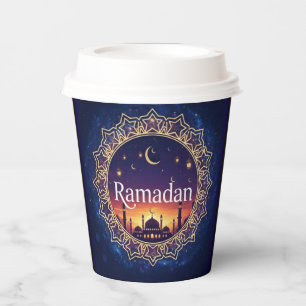 Ramadan Kareem Spiritual Mosque Sunset  Paper Cups