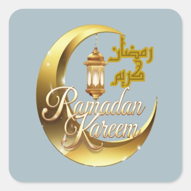 Ramadan Kareem Square Sticker (Front)