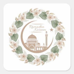 ramadan karem square sticker
