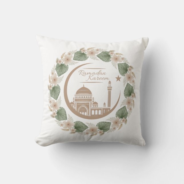 ramadan karem throw pillow (Front)