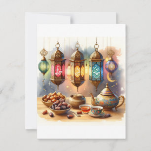 Ramadan Lantern Card Elegant Eid Greetings