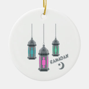 Ramadan Lanterns Ceramic Ornament