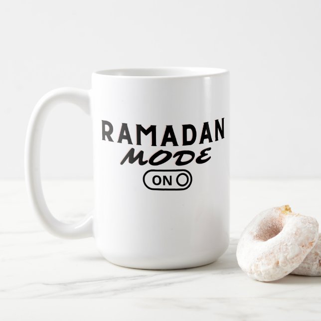 Ramadan Mode ON -2023-  Coffee Mug (With Donut)