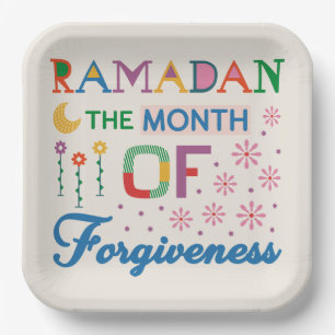 Ramadan Month Of Forgiveness Paper Plate