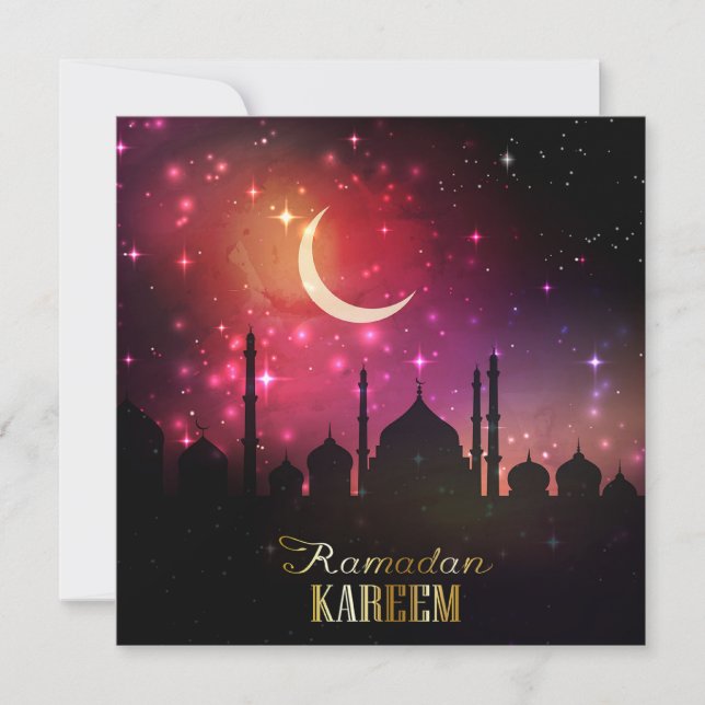 Ramadan Mosque Pink Sunset (Front)