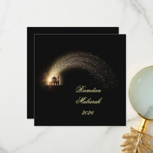 Ramadan Mubarak 2026 personalized Elegant Card