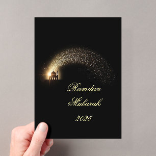 Ramadan Mubarak 2026 personalized Elegant Card Acrylic Invitations