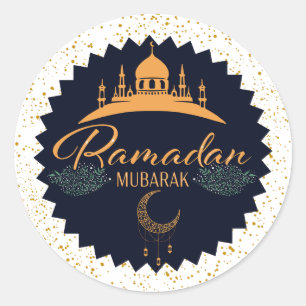 RAMADAN MUBARAK 2 CLASSIC ROUND STICKER