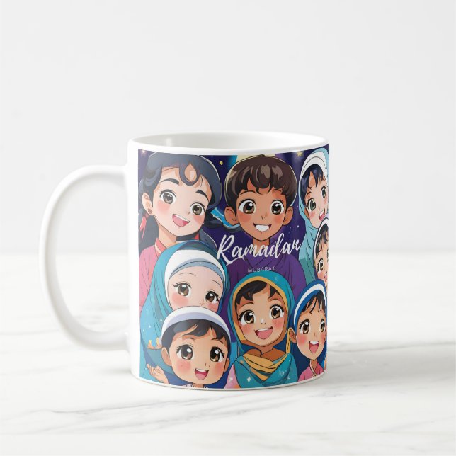 Ramadan Mubarak Anime Mug (Left)