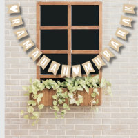 Ramadan Mubarak Banner Mantel Fireplace Decoration