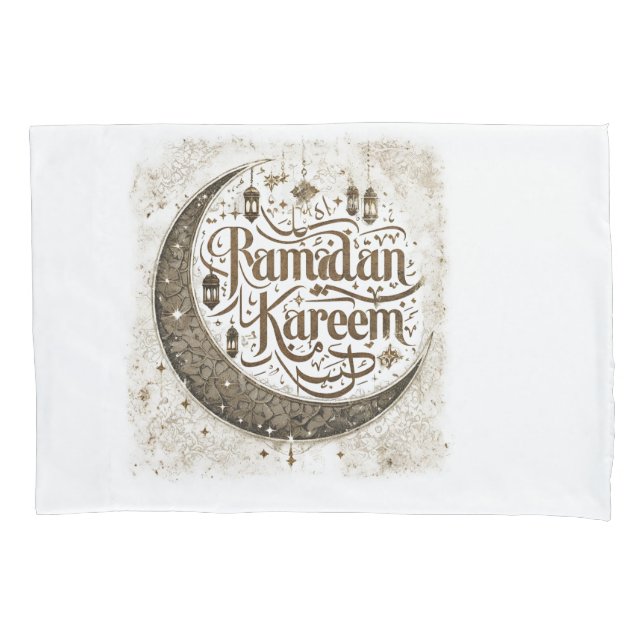 Ramadan Mubarak Celebration  Traditional Lanterns  Pillowcase (Front)