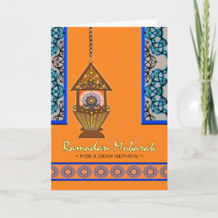 Ramadan Mubarak for Nephew, Fanoos Lantern Card