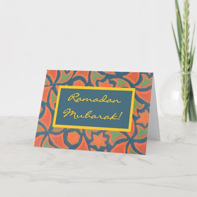 Ramadan Mubarak Greeting Card (Front)