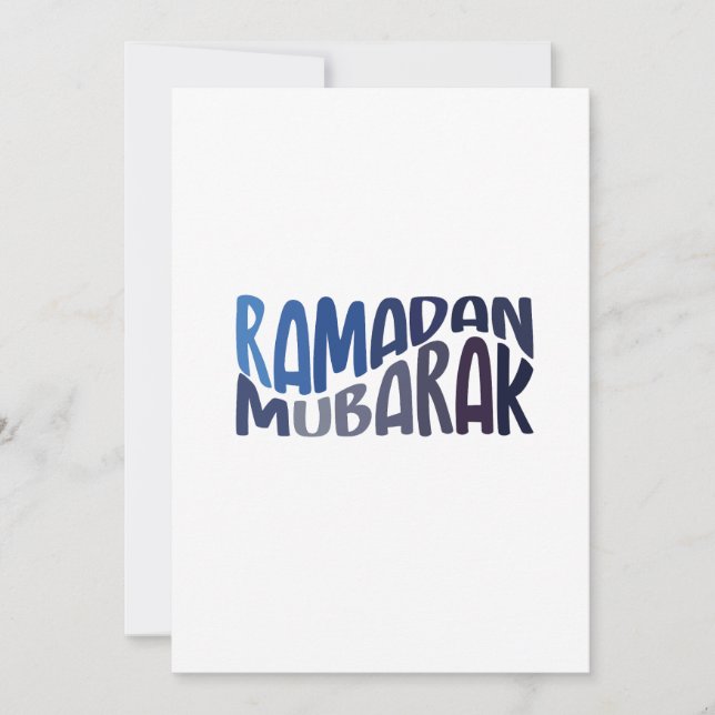 Ramadan Mubarak Islamic quote  Invitation (Front)
