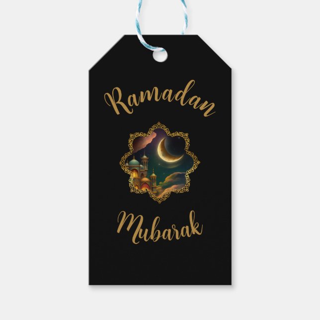 RAMADAN MUBARAK KAREEM 2024 GIFT TAGS (Front)