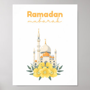 Ramadan Mubarak Mosque Wall Print