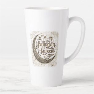 Ramadan Mubarak Muslim Fasting Lantern Crescent Latte Mug