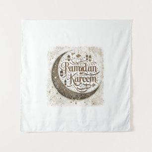 Ramadan Mubarak Muslim Fasting Lantern Crescent Tapestry