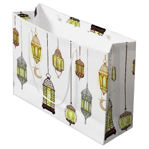 Ramadan Mubarak Muslim Fasting Ramadan Lanterns Large Gift Bag