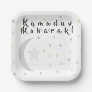 Ramadan Mubarak Paper Plate