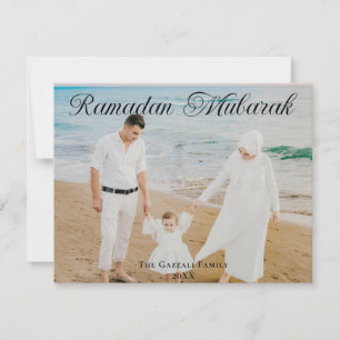 Ramadan Mubarak Photo  Holiday Card