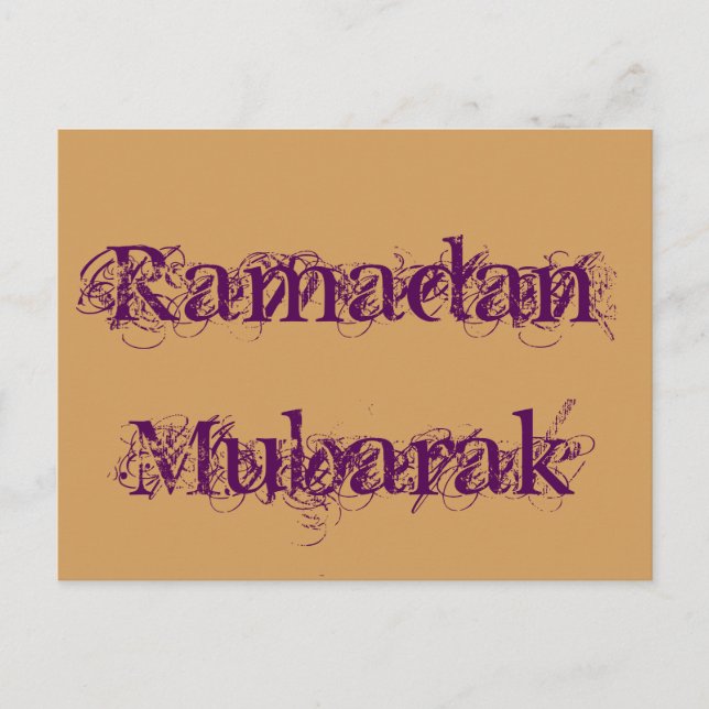 Ramadan Mubarak Postcard (Front)