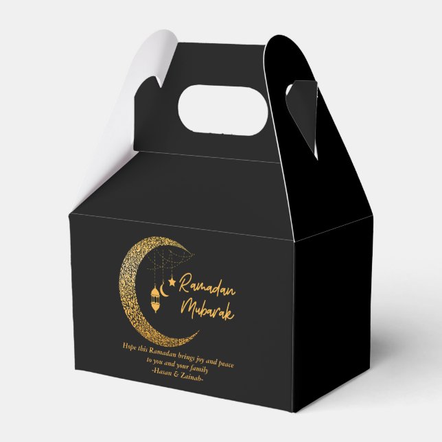 Ramadan Mubarak -Ramadan Kareem -Iftar Favor Box (Front Side)
