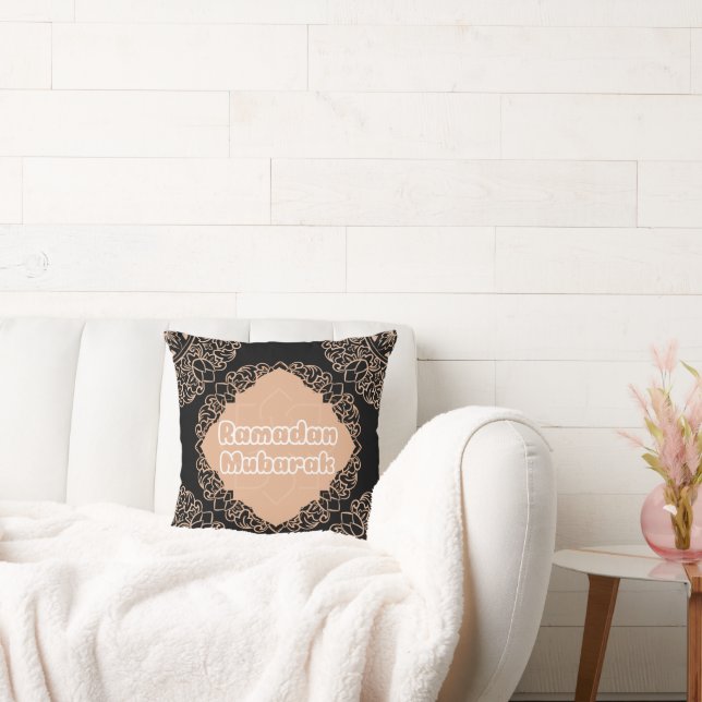 Ramadan Mubarak  Throw Pillow (Couch)