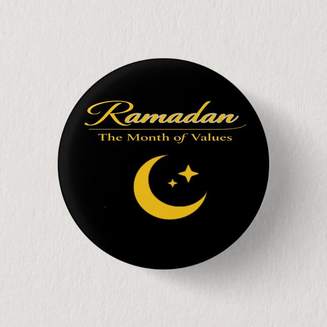 Ramadan of Values 1 Inch Round Button (Front)