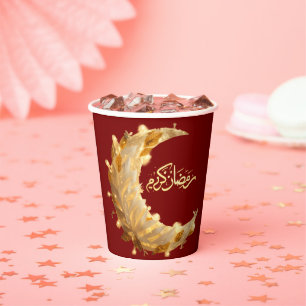 RAMADAN RAMADAN KAREEM RAMADAN MUBARAK PAPER CUPS