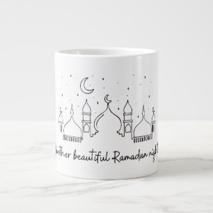 RAMADAN RAMADAN KAREEM RAMADAN MUBARAK  PATCH LABE LARGE COFFEE MUG