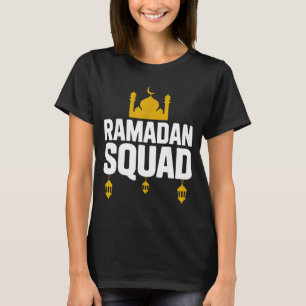 Ramadan squad gold islamic mosque lantern design  T-Shirt