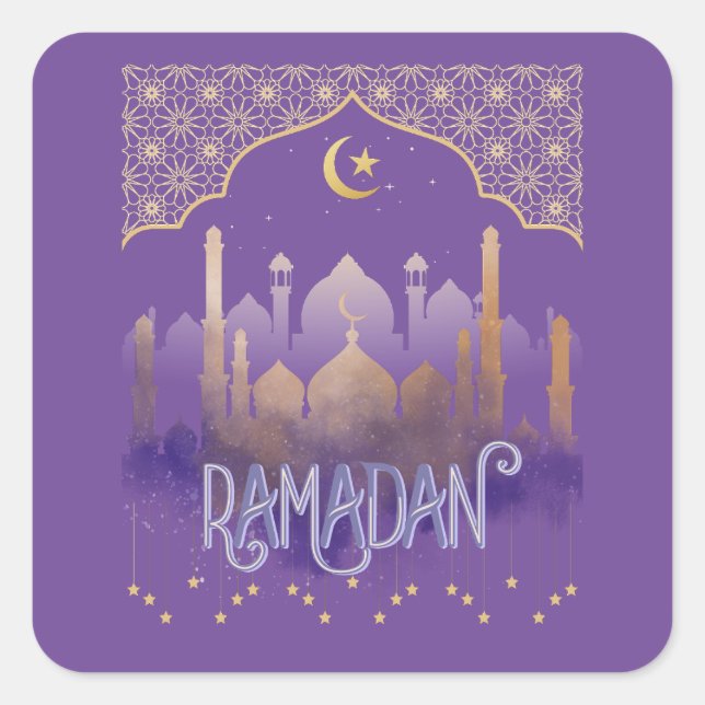 Ramadan Square Sticker (Front)