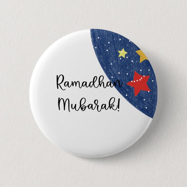 Ramadhan Mubarak To The World 2 Inch Round Button (Front)