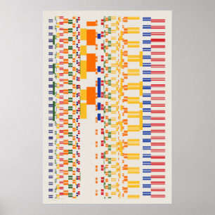 Ramanujan numbers Pattern Poster