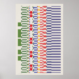 Ramanujan numbers pattern poster