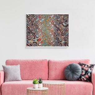 Ramanujan Theta Flow Field Canvas Print