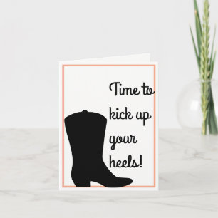 Ramassez Vos Bottes - Cowboy Carte Anniversaire - 