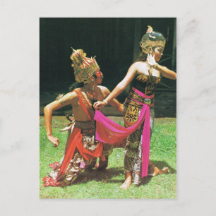 Ramayana Dancers, Hindu traditional dancing, Postcard