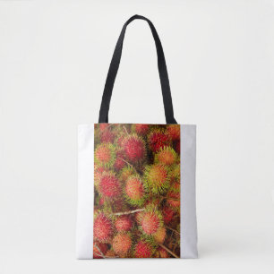 Rambutan Fruit at Can Duoc Market Tote Bag