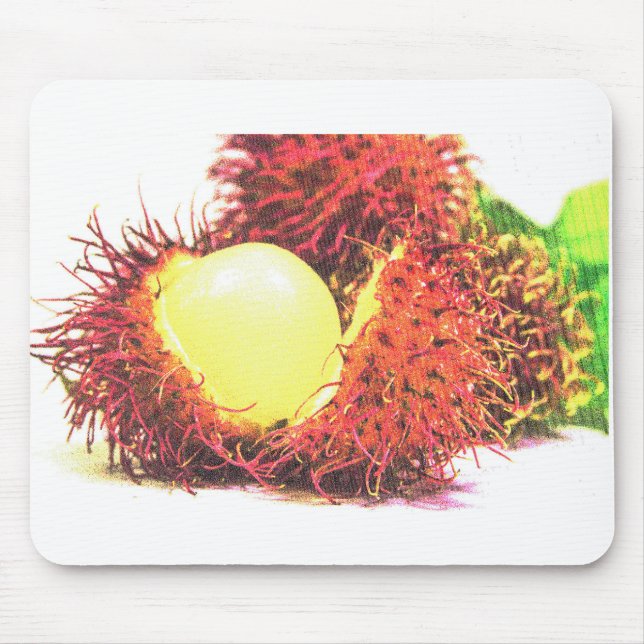 "Rambutan Fruit" Cute Photo. Buy Now Mouse Pad (Front)